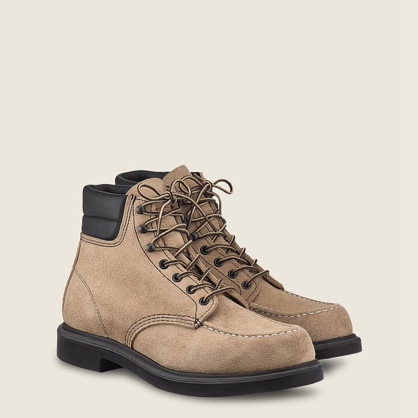 Botas Red Wing Heritage Hombre Kaki - Classic Supersole - 6-Inch Mohave Cuero - 907-YKWLDE